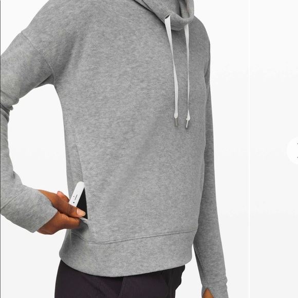 Lululemon Go Forward Pullover Fleece • Heathered Core Light Grey - Picture 5 of 6